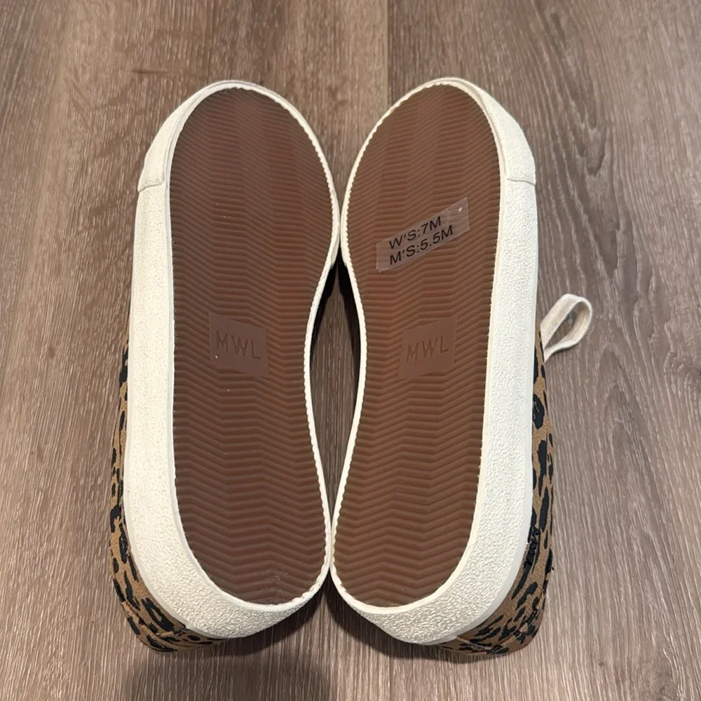 Madewell Sidewalk Low-Top Sneakers in Leopard Print Recycled Canvas